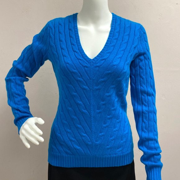 Ralph Lauren Blue Cashmere Sweater - Picture 2 of 7